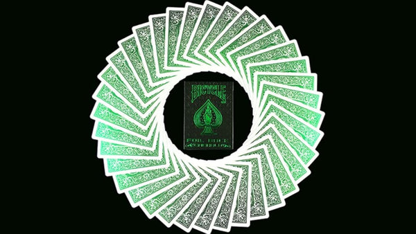 Bicycle MetalLuxe Emerald Playing Cards Limited Edition by JOKARTE, Premium USPCC Poker Size Deck with Real Metal Foil, Black Embossed Box, Collectible Card Deck for Magic, Poker, Games and Display