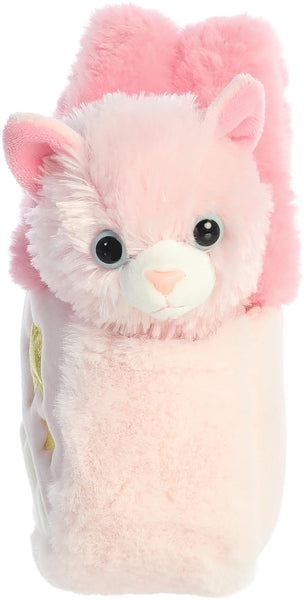 Aurora® Fashionable Fancy Pals™ Pastel Rainbow™ Kitty Stuffed Animal - On-The-go Companions - Stylish Accessories - Pink 7 Inches