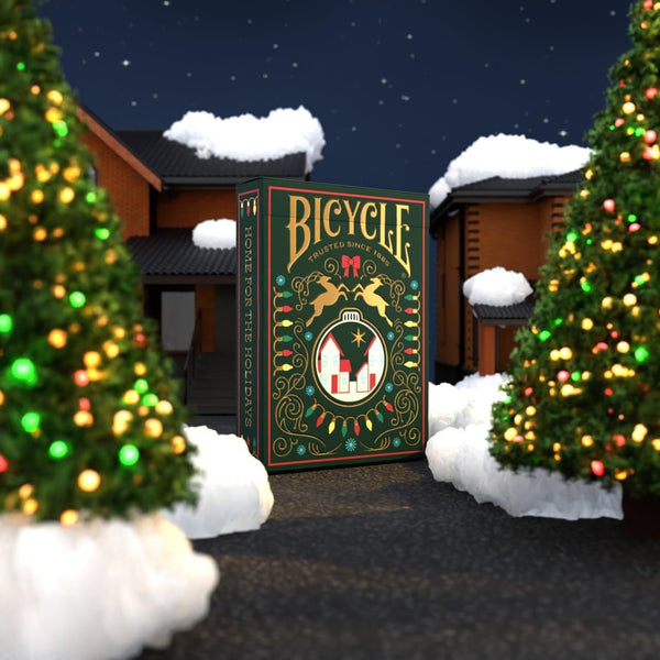 Bicycle Home for The Holidays Playing Cards - Collectible Deck of Cards, Poker Size, Stocking Stuffer, Family & Kids Card Game Night