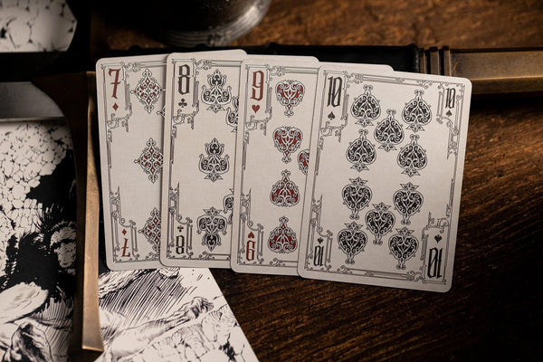 Kings Wild Project Frazetta Drawings Luxury Playing Cards - Standard Edition, Frank Frazetta Art Deck, Collectible, Poker Size, Custom Index & Silver Foil Finish