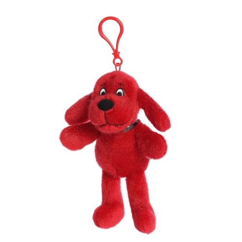 Aurora® Playful Clifford® Clifford Keychain Stuffed Animal - Childhood Nostalgia - Lasting Companionship - Red 6 Inches