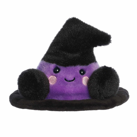 Aurora® Spooky Palm Pals™ Rowena Witch Hat™ Stuffed Animal - Fun Collectible Plush for Kids and Adult Collectors - Perfect for Halloween Decorations and Gifts - Black 4 Inches
