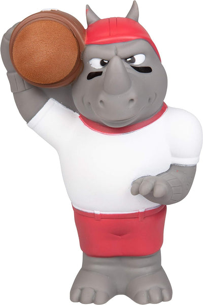 Hog Wild Sports Football Rhino Popper Toy - Shoot Foam Balls Up to 20 Feet - 6 Balls Included - Age 4+
