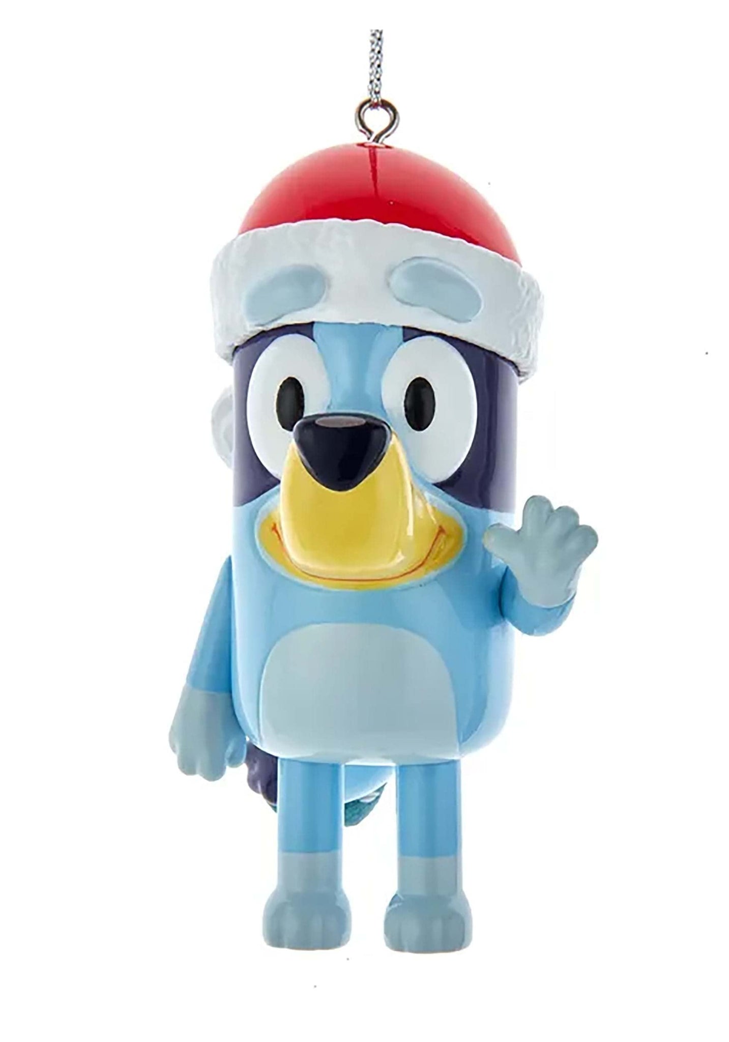Kurt Adler Bluey with Santa Hat Blow Mold Ornament 3.3 Inch Multicolor BL1221