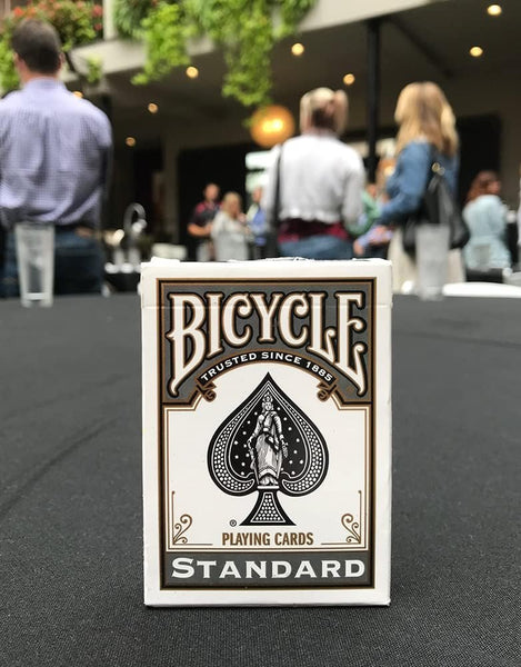 Bicycle Rider Back Black Playing Cards, Poker Size Standard Index, 1 Deck