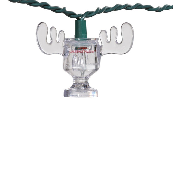 National Lampoon Christmas Vacation Kurt Adler UL 10-Light Wally World Moose Mug Light Set