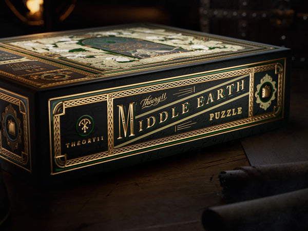 theory11 Lord of The Rings Jigsaw Puzzle - The Land Of Middle Earth - Officially Licensed 1,000 Piece Intermediate Puzzle for Ages 14+