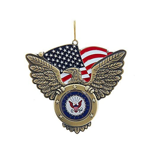 U.S. Navy Seal American Flag Ornament
