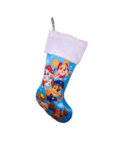 Kurt Adler 19-Inch Paw Patrol Christmas Stocking, Polyester, Colorful Holiday Decor Featuring Chase, Marshall, Skye