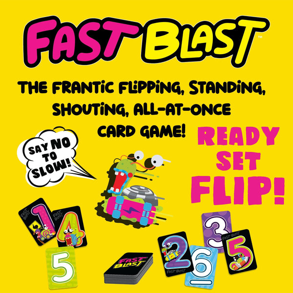PlayMonster Fast Blast Card Game – Quick, Fun, Fast-Paced Party Game for Kids, Teens & Family Game Night, 2-6 Players Ages 8+