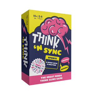 Gamewright - Party to Go - Think 'N Sync - The Great Minds Think Alike Game - 2-8 Players Age 10+