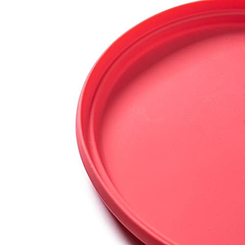 Bigjigs Toys Frisbee Flying Disc (Coral Pink) - Silicone Frisbee for Kids, Quality Flying Saucers, Beach Toys & Garden Toys, Holiday Toys for Toddlers