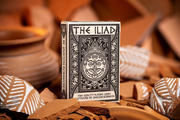 Kings Wild Project The Iliad Luxury Playing Cards, Standard Edition, Poker Size Custom Index, Literature-Themed Collectible Deck Inspired by Homer and Greek Mythology