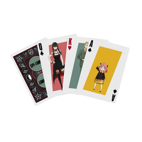 Bicycle Spy Family Collectible Standard 52 Deck of Cards, Poker Size, Anime Cartoon Gifts, Family & Kids Card Game Night