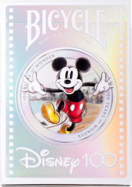 Bicycle Disney Limited Edition 100 Year Anniversary Playing Cards - Holographic Foil - Features 20+ Iconic Disney Characters
