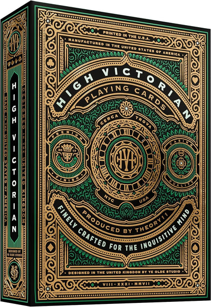 theory11 High Victorian Green Playing Cards, Poker Size Standard Index