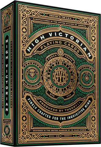 theory11 High Victorian Green Playing Cards, Poker Size Standard Index