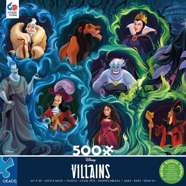 Ceaco - Disney Villains - 500 Piece Jigsaw Puzzle