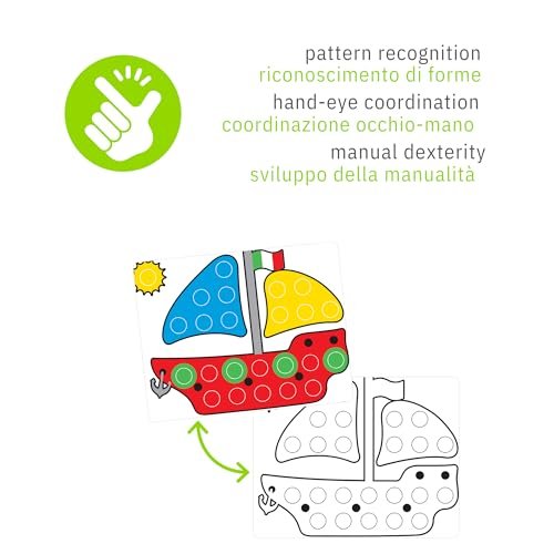Quercetti Fantacolor Junior Mosaic Pegboard Set