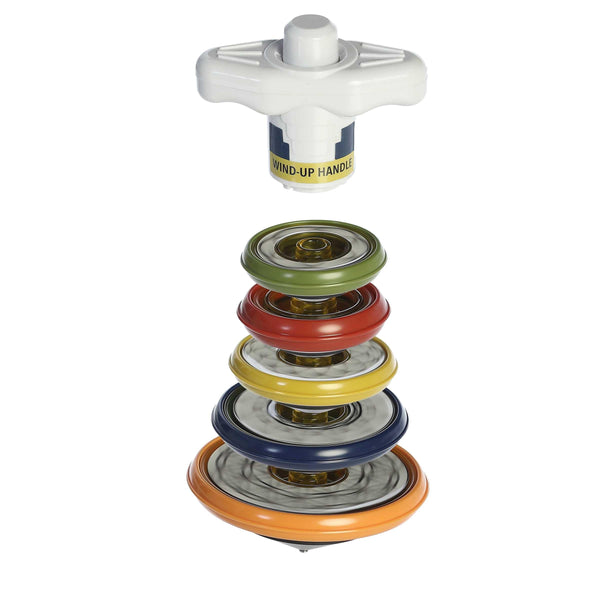 Aurora® Toys Engaging Stackable Spinning Tops Toy - Endless Fun - Screen-Free Entertainment - Multicolor 6 Inches
