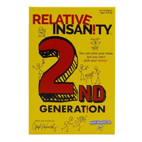 PlayMonster - Relative Insanity - Young Uns Game Expansion - Laugh Till You Drop Card Games for Adults, Designed by Comedian Jeff Foxworthy, 4-12 Players Ages 14+