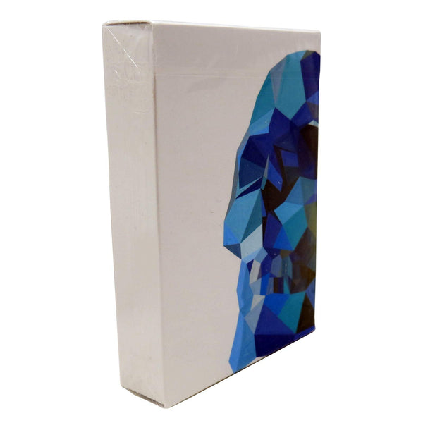 Murphy’s Magic Memento Mori Blue Playing Cards - Premium Designer Deck by Adrian Valenzuela, 3D Low-Poly Skull Artwork, Collectible Magic & Cardistry Deck