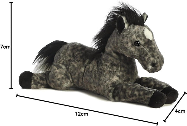 Aurora® Adorable Flopsie™ Jack™ Stuffed Animal - Playful Ease - Timeless Companions - Gray 12 Inches