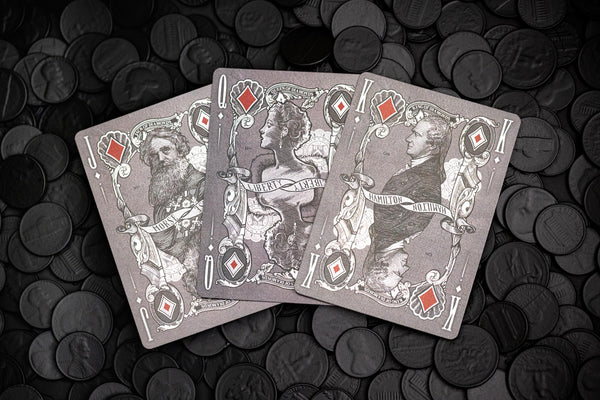 Kings Wild Project Black Reserve Note Luxury Playing Cards – Standard Edition, Poker Size, Custom Index, Collectible Deck