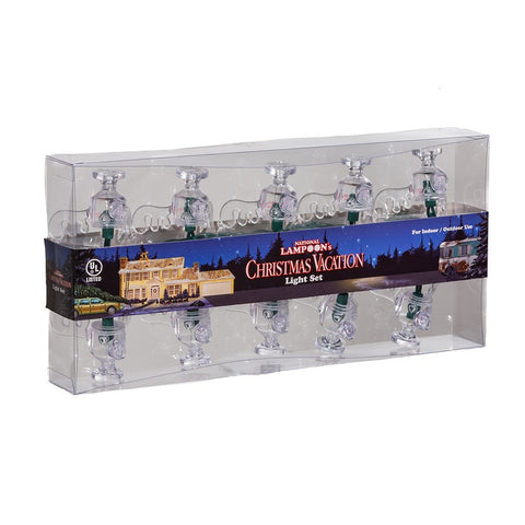 National Lampoon Christmas Vacation Kurt Adler UL 10-Light Wally World Moose Mug Light Set