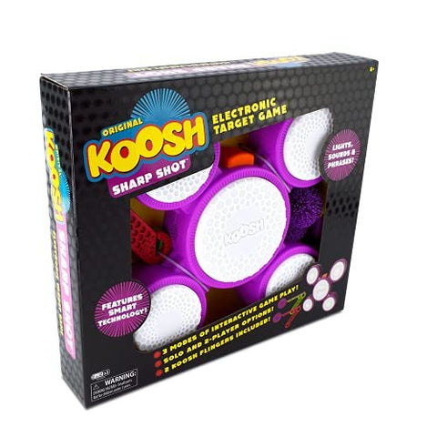 Koosh Sharp Shot - Interactive Target - 3 Games to Play - Play with Friends or Against Target's AI - 1-2 Players Ages 6+