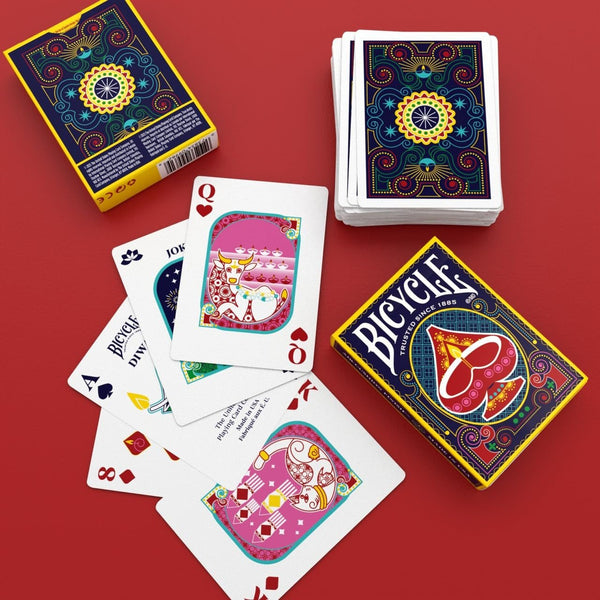 Bicycle Diwali Playing Cards, Festival of Lights Collectible Deck, Poker Size Standard Index