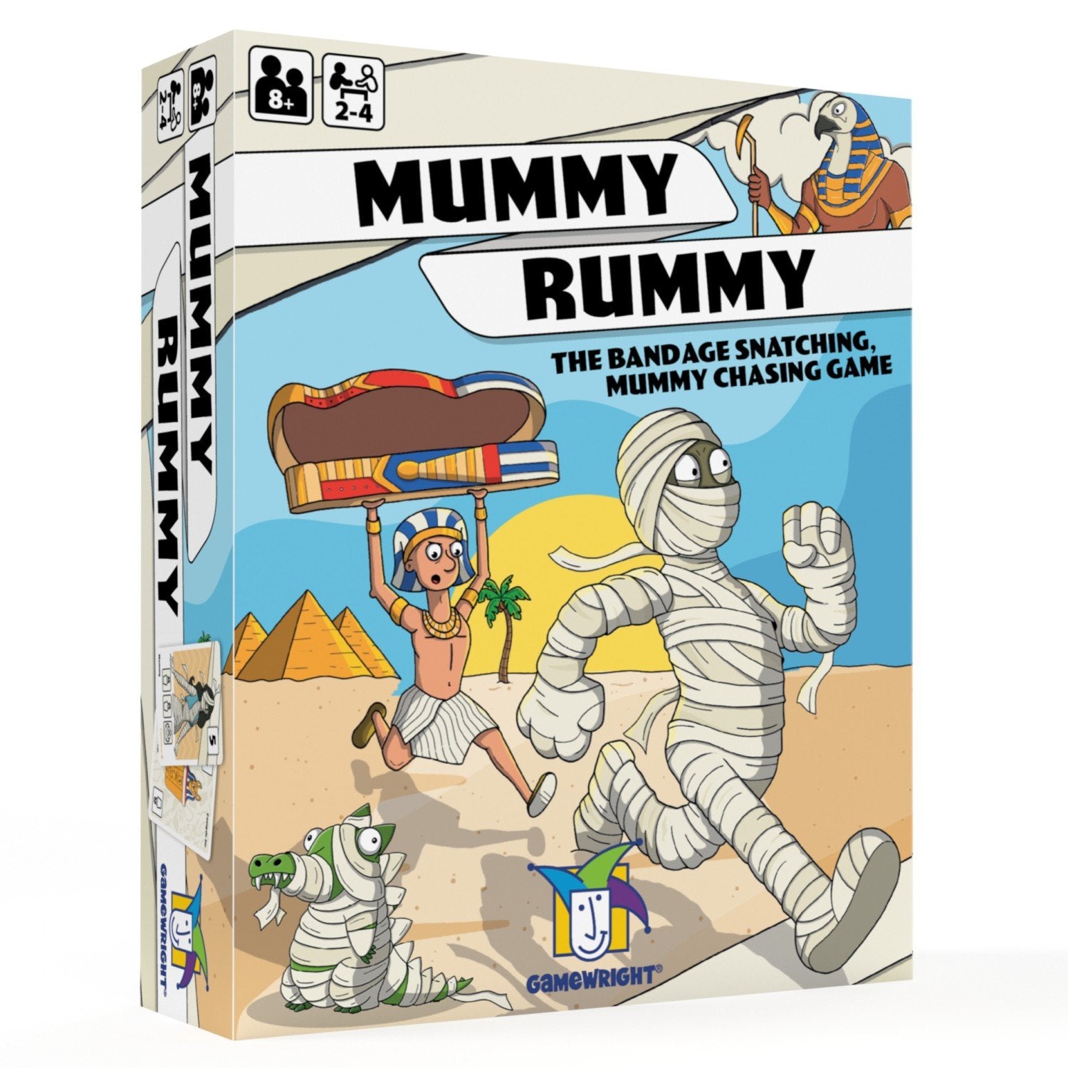 Gamewright - Mummy Rummy - 30th Anniversary Edition - The Bandage Snatching, Mummy Catching Card Game, 2-6 Players Ages 8+