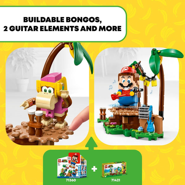 LEGO Super Mario Dixie Kong's Jungle Jam Expansion Set 71421 - Interactive Musical Building Toy