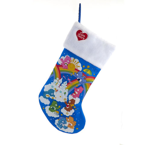Kurt S. Adler Care Bears Printed Christmas Stocking – 19″ Licensed Holiday Stocking with Classic Care Bears Characters – Polyester Fabric, Vibrant Design for Kids & Adults