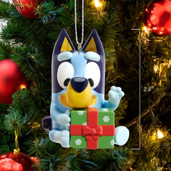 Kurt S. Adler Bluey & Bingo Christmas Ornament Set of 2 – Officially Licensed Puppy Dog Cartoon Character Holiday Tree Hanging Decor