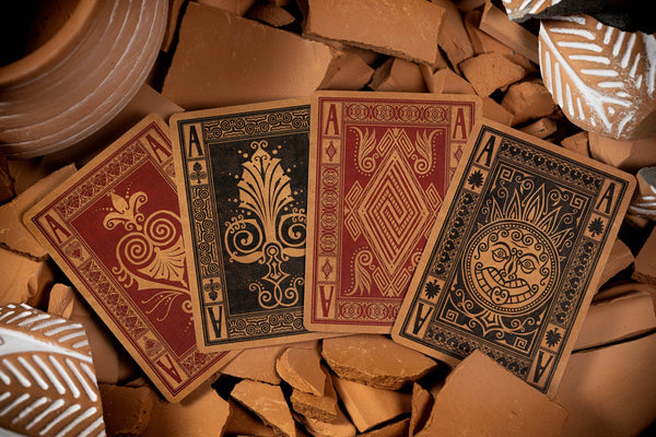 Kings Wild Project The Iliad Luxury Playing Cards, Standard Edition, Poker Size Custom Index, Literature-Themed Collectible Deck Inspired by Homer and Greek Mythology