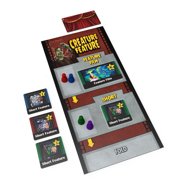 Trick Or Treat Studios Richard Garfield’s Creature Feature - Monster Themed Movie Agent Bluffing Board Game, 3-6 Players Ages 14+