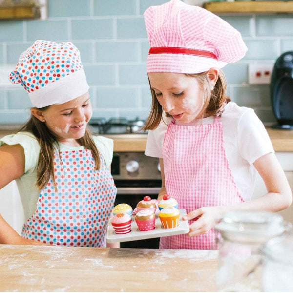 Bigjigs Toys Wooden Cupcakes Muffin Tray - Pretend Play Food