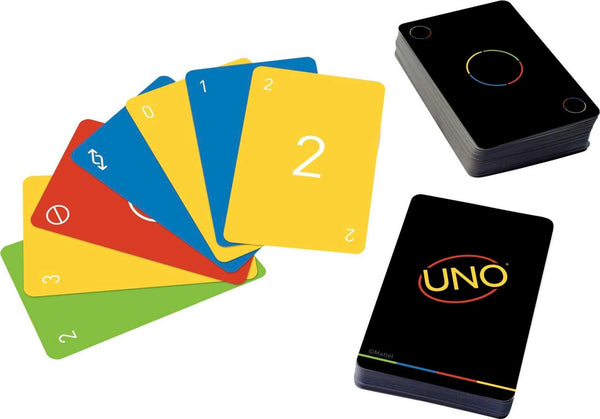 Mattel Games UNO Minimalista Card Game For Adults & Teens Featuring Designer Graphics By Warleson Oliviera, 2-10 Players Ages 7+
