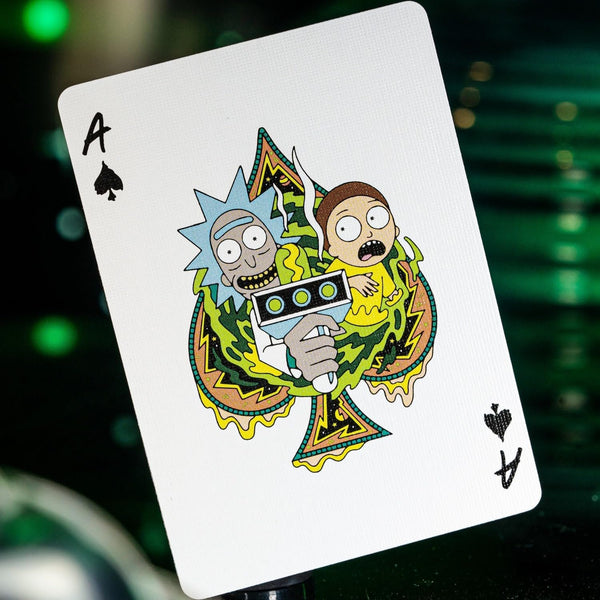 theory11 Rick and Morty Themed Playing Cards, Poker Size Custom Index