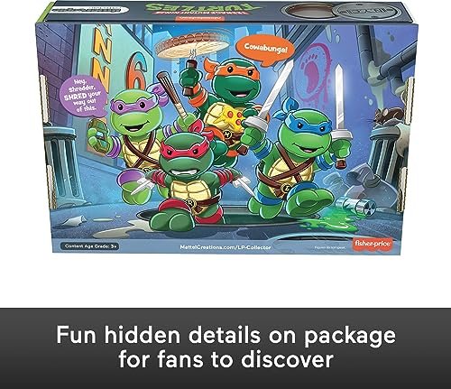 Little People Collector Teenage Mutant Ninja Turtles Special Edition Set, 4 Figures