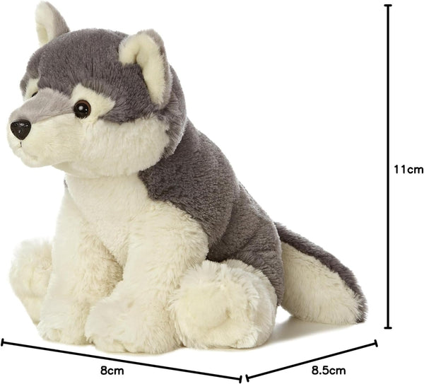 Aurora® Huggable Destination Nation™ Wolf Stuffed Animal - Global Exploration - Learning Fun - Gray 12 Inches