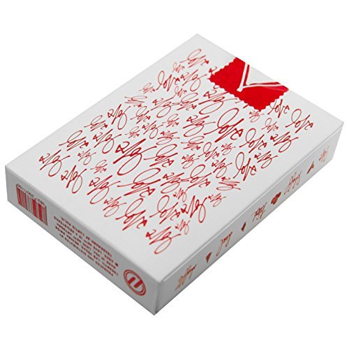 theory11 Love Me Premium Playing Cards, Red - Hand Illustrated, Sustainably Produced, Poker Size Standard Index