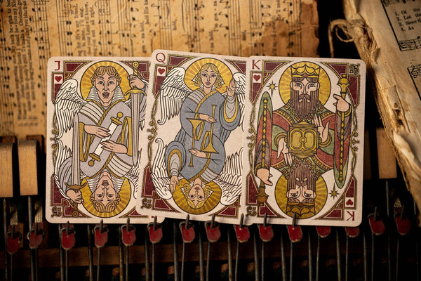 Kings Wild Project NOEL Luxury Playing Cards - Standard Edition, Festive Christmas Nativity Themed Collectible Deck, Poker Size Custom Index