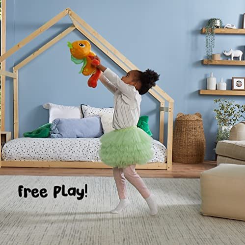 Playskool Glo Friends - Wigglebug Wiggle, Hop, Stop! - Interactive Soft Plush with 4 Modes - Games, Stories, Free Play, and Bedtime - SEL Toy, Ages 2+