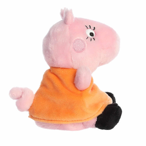 Aurora® Playful Peppa Pig™ Mummy Pig Palm Pals™ Stuffed Animal - Officially Licensed Toys for All Fans - Perfect for Birthdays, Adults and Kids All Ages - Pink 5 Inches