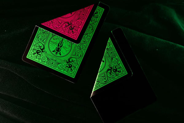 Bicycle Reverse Playing Cards (Green & Black) - Black Reversed Back USPCC Premium Deck for Magicians, Cardists & Collectors