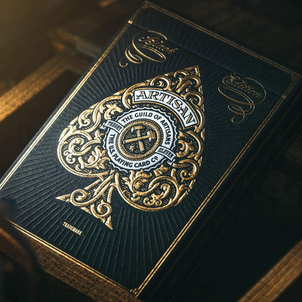 theory11 Artisan Black Premium Playing Cards, Poker Size Standard Index