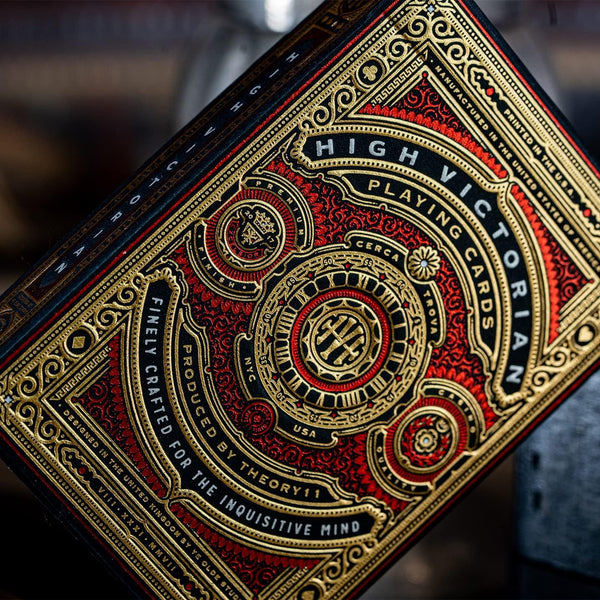 theory11 High Victorian Red Playing Cards, Poker Size Standard Index