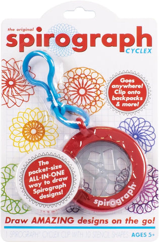 Spirograph Cyclex Clip Keychain, Multicolor, One Size (SP001)